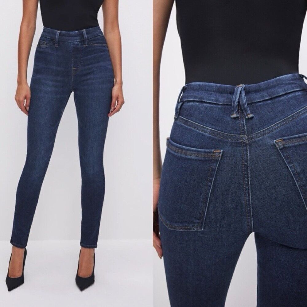 GOOD AMERICANPOWER STRETCH PULL-ON SKINNY JEANS Size M